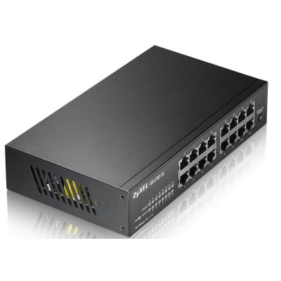 2. Zyxel GS1100-16E-EU0101F 16-poliger, unmanaged, lüfterloser, schlanker Switch