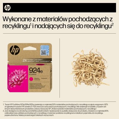 3. HP Original Magenta Tinte 924e EvoMore