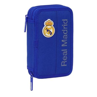 Real Madrid Federmäppchen mit Zubehör, doppelt gefülltes Federmäppchen, 29-teilig, 412624854
