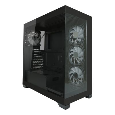 14. LC-Power LC-715B-ON Midi-Tower-Computer-Sicherheitshalterungen Schwarz
