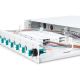 19. FO-Patchpanel mit Ausstattung 19 Zoll 1 HE, 12x LC DX, OM3, Anschlusskabel, Adapter, Einschubfächer, verschiebbar, grau