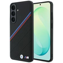 BMW M Tricolor Metal Logo MagSafe Hülle für Samsung Galaxy S26 FE – Schwarz
