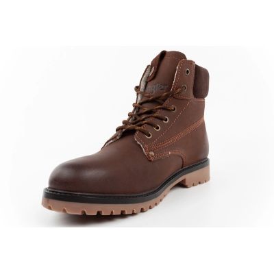4. Wrangler Herren-Winterstiefel, gefütterte Leder-Trekkingboots, hohe Stiefel