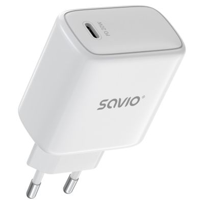 3. SAVIO LA-14 20W POWER DELIVERY 3.0 WANDLADEGERÄT, WEISS
