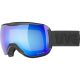 2. Uvex Downhill 2100 CV Wintersportbrille, Schwarz, Unisex, Mehrfarbige sphärische Gläser
