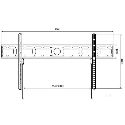 5. Techly ICA-PLB 840 TV-Halterung 2,03 m (80") Schwarz