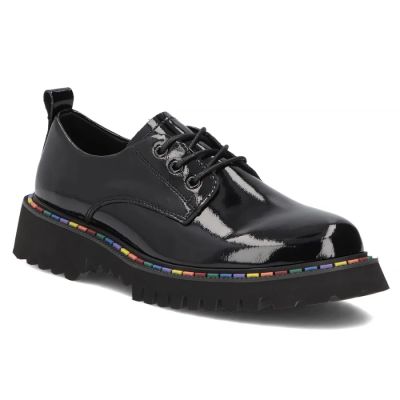 Damenschuhe aus Lackleder, schwarz, Filippo DP8341