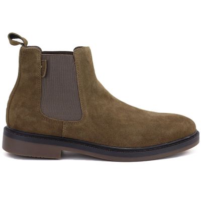 6. Herren-Chelsea-Boots aus Leder, Khaki, Big Star UU174277