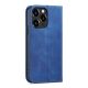 3. Magnet Fancy Case Hülle für iPhone 14 Pro Max Hülle mit Flip Wallet Ständer blau