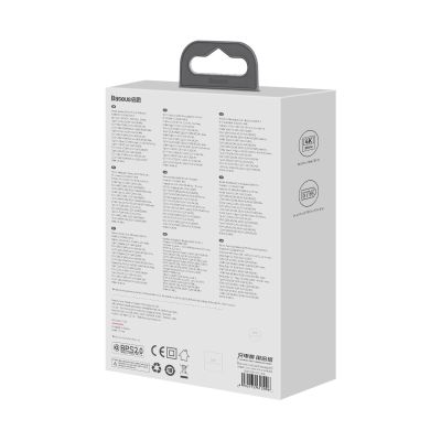 8. Baseus Schnellladegerät GaN5 Pro HUB HDMI 2 x USB-C / USB-A / HDMI 4K 30Hz 1,5m schwarz + USB-C Kabel - USB-C 100W 40Gb/s (USB4) 1m (CCGP110201)