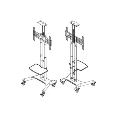 12. Multibrackets 2319 TV-Halterung 152,4 cm (60") Schwarz