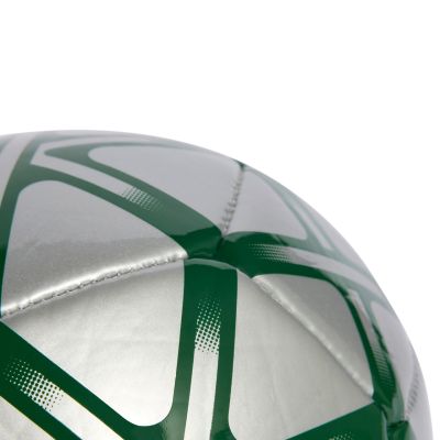 4. Adidas Starlancer Mini Silber-Grüner Fußball JW1363