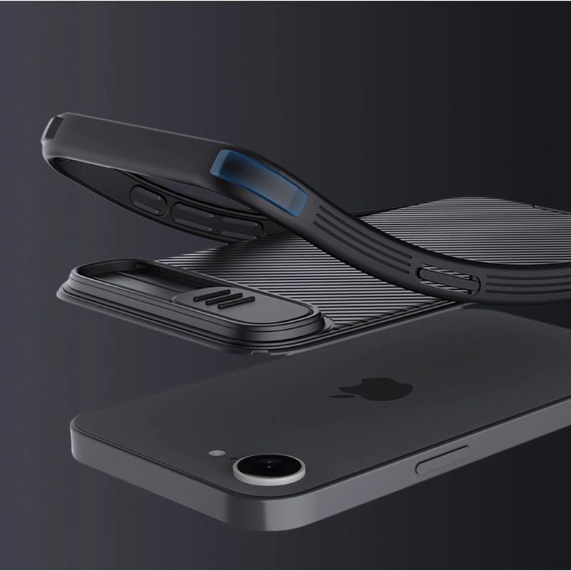10. Nillkin CamShield Pro Magnethülle für iPhone 16e / 17e – Schwarz