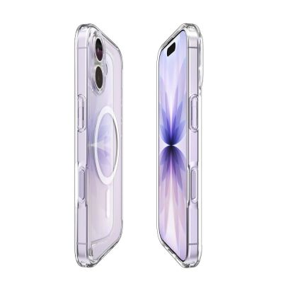 6. Spigen Ultra Hybrid MagSafe Case für iPhone 17 - Klar und Weiß