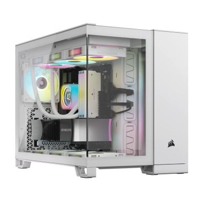 10. Corsair 2500X RGB ICUELINK WEISSES Gehäuse