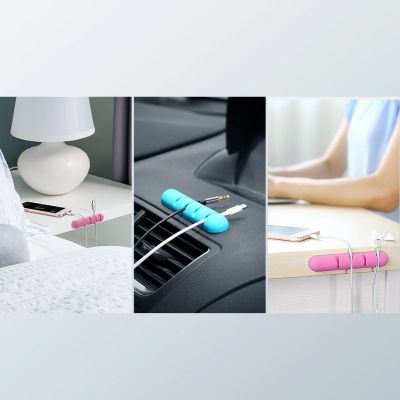 3. Ugreen 30762 selbstklebender Organizer für 4 Kabel – schwarz (2 Stk.)