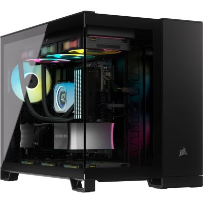 Corsair 2500X RGB ICUELINK SCHWARZES Gehäuse