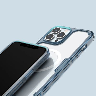 16. Nillkin Nature Pro Magnetische Hülle iPhone 14 Pro magnetische Hülle MagSafe blau