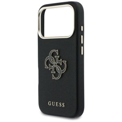 6. Guess FW Resin Logo Hülle für iPhone 17 Pro - Schwarz