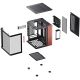 26. Jonsbo TK-0 PC-Gehäuse, Mini-Tower, Mini-ITX, gehärtetes Glas, Holz – schwarz
