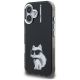 2. Karl Lagerfeld IML Aquarelle Choupette & Logo iPhone 16 Hülle - Schwarz