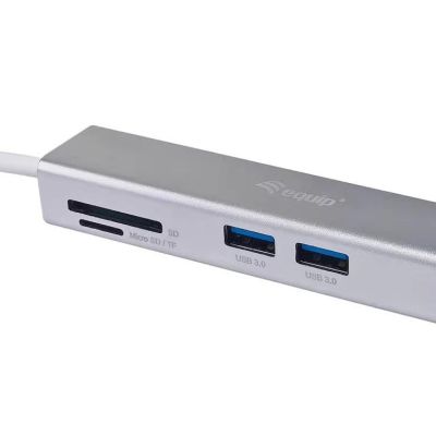 7. Equip 133480 USB 3.2 Gen 1 (3.1 Gen 1) Typ-C Dockingstation Silber