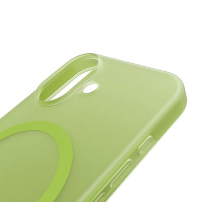 10. Puro Daylight Magsafe-kompatible Silikonhülle für iPhone 17 – durchscheinendes Grün