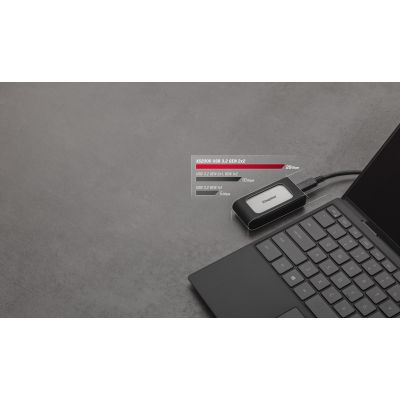 12. Externe SSD-Festplatte Kingston XS2000 (1 TB; USB 3.2; Silber; SXS2000/1000G)