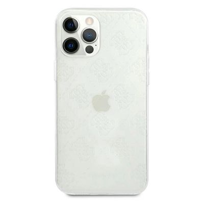3. Guess GUHCP12M3D4GTR iPhone 12/12 Pro 6,1" transparentes Hardcase 4G 3D Pattern Collection
