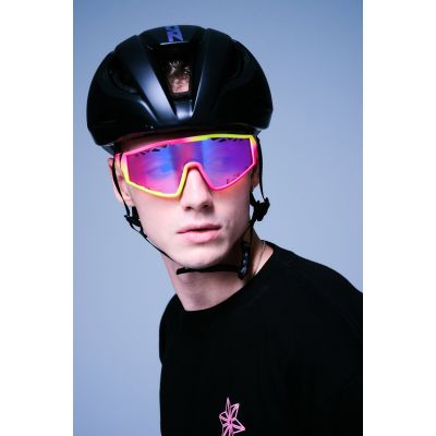2. SUPACAZ GALACTIC Brille gelb-rosa, Pink Sunset