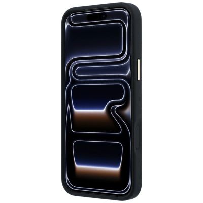 5. Guess Peony 4G MagSafe Hülle mit kleinem Logo für iPhone 17 Pro / 18 Pro – Schwarz