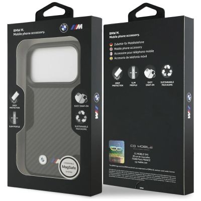 8. BMW M Kevlar Matt MagSafe Hülle für iPhone 17 Pro - Schwarz