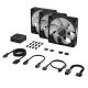 3. Corsair iCUE LINK RX120 RGB Computergehäuselüfter 12 cm Schwarz 3 Stück.