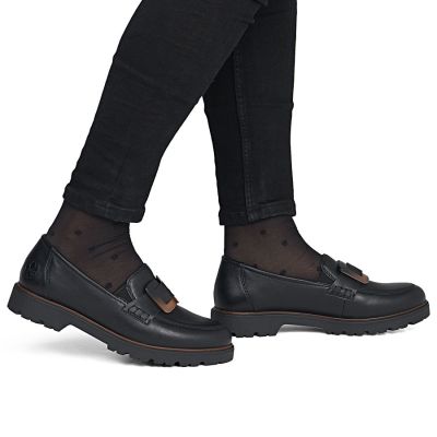 6. Schwarze Damen-Lords-Schuhe Rieker 45553-00