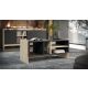 2. PORTO Couchtisch 100x50x46 Eiche/Schwarz