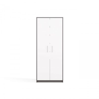 6. Geschlossenes Regal Oliv 2D Anthrazit/Weiß Set