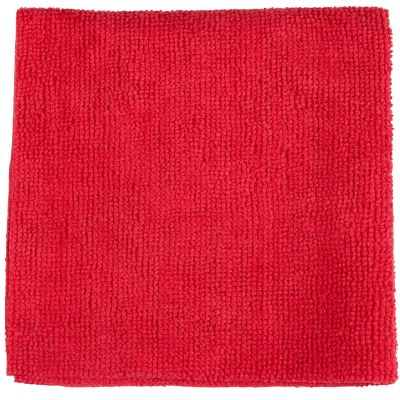 2. Nahtloses Mikrofasertuch 30 x 30 cm, 20 Stück, Farbe: Dirt Devil Red