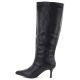 3. Damen-Lederstiefel mit hohem Absatz, gefüttert, schwarz, Big Star UU274497