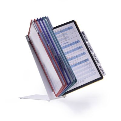 10. Robuster VARIO Drehbinder für Schreibtische, Hochformat, A4