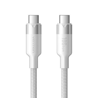 3. Vention USB 3.2-Kabel (USB-C auf USB-C), 5 A, 10 Gbit/s, 1 m, Weiß