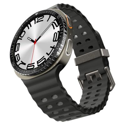 7. Spigen Bezel Tune Diver Cover für Samsung Galaxy Watch 8 44mm - Schwarz