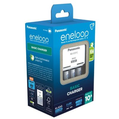 Panasonic Basic Ladegerät + 4x AAA Eneloop 800 mAh