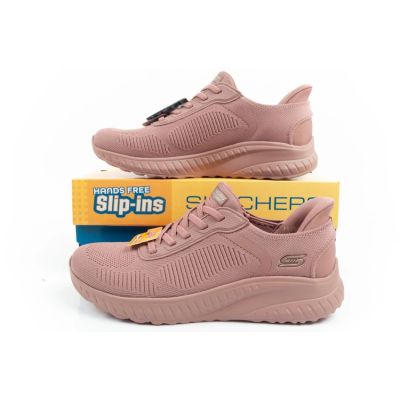 10. Skechers Bobs Squad-Chaos bequeme Damen SLIP-INS Sportschuhe rosa