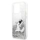 6. Karl Lagerfeld Liquid Glitter Choupette Fun Case für iPhone 13 Pro Max 6,7" - Silber