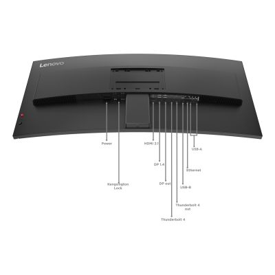 7. Lenovo ThinkVision P40WD-40 Computermonitor, 100,8 cm (39,7 Zoll), 5120 x 2160 Pixel, LCD, Schwarz