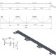 2. Wandhalter für 3 Gasflaschen, max. Durchmesser 250 mm PRO-LINE-Zylinder