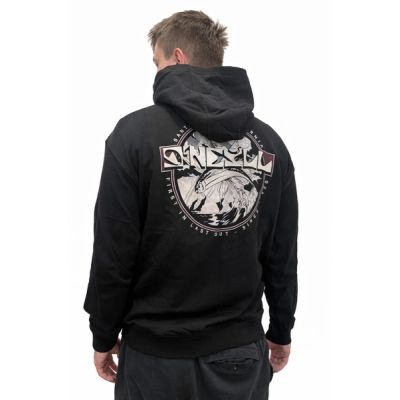 4. O'Neill Aguazul Herren-Hoodie in Schwarz mit modischem Känguru-Motiv