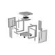 13. LANBERG Standschrank 19" 15U 600x800 LCD Grau