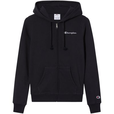 2. Champion Damen-Kapuzenpullover mit durchgehendem Reißverschluss, Schwarz, 118406 KK001