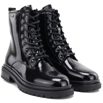 4. Damen-Ankle-Boots aus Lackleder, schwarz, Big Star UU274613